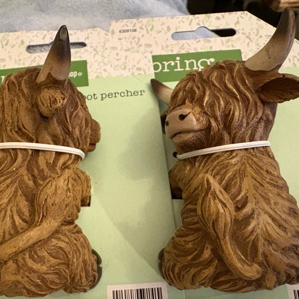 Hobby Lobby Highland Cow Pot Perchers